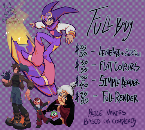 Full body pricing Full body pricing